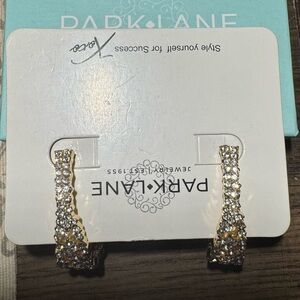 Park Lane Gold and Silver Crystal Hoop Earrings